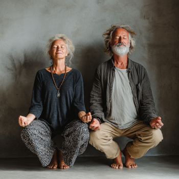 Інструктор йоги демонструє вправу